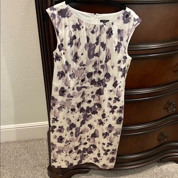 Ann Taylor Dresses & Skirts - EUC Vintage Ann Taylor Elegant Purple Floral Print Silk Dress, Size 8